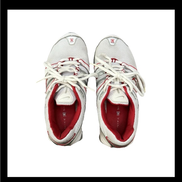 Nike AIR Shox Remix 2 NZ Kids Shoes Athletic Sneakers Red,White,Gray Size 5Y EUC - Picture 11 of 13